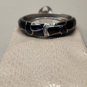 Lia Sophia Black and Silver Bracelet